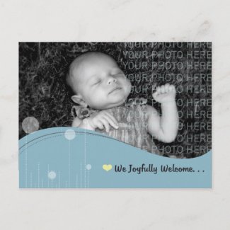 Baby Announcement postcard