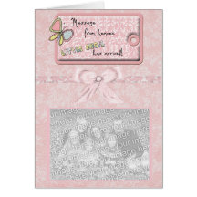 Baby Arrival - It's A Girl Card
