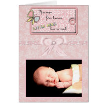 Baby Arrival - It's A Girl Cards