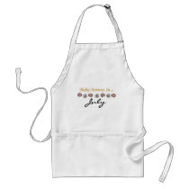 Baby Arrives in July Aprons