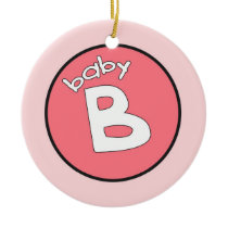 "Baby B" Personalized Ornament for Multiples