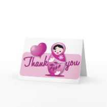 baby babushka thank you card