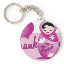 baby babushka thank you keychains