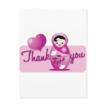baby babushka thank you postcards