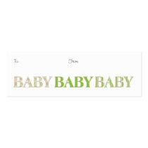 Baby, Baby, Baby Gift Tag business cards by 13BlackCatsDesigns Baby, Baby, Baby Gift Tag business cards