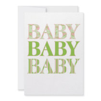 Baby, Baby, Baby Invitation