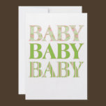 Baby, Baby, Baby Invitation invitations