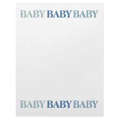 Baby, Baby, Baby Letterhead by 13BlackCatsDesigns