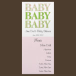 Baby, Baby, Baby Menu Card rack cards