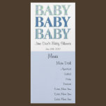 Baby, Baby, Baby Menu Card rack cards