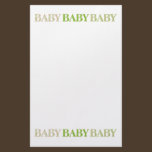 Baby, Baby, Baby Stationery stationery