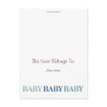 Baby, Baby, Baby Table Tent Postcards