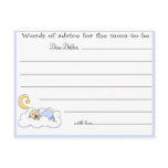 Baby - Baby Shower Advice cards Postcard