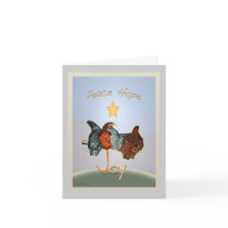Baby backyard chicken Holiday Card