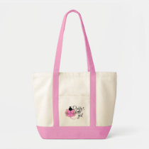 tote, bag, trendy, totes, baby-shower, baby, pink, party, wedding, Bag with custom graphic design