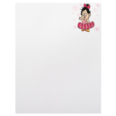 baby ballerina letterhead template by thatsmybaby