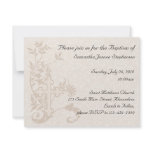 Baby Baptism Invitation