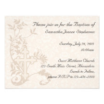 Baby Baptism Invitation