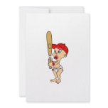 Baby Baseball Red Custom Invitations