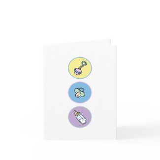 Baby Basics Thank You Notecard card