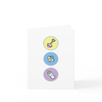 Baby Basics Thank You Notecard by cutietoots Baby Basics Thank You Notecard