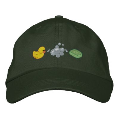 Baby Bath Embroidered Hats by pitneybowes