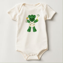 Baby Bear and Green Tractor Infant  t-shirts