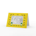 Baby Bear and Green Tractor Photo Card