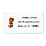 Baby Bear Avery Label