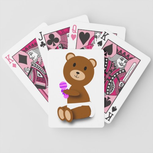 Baby Bear Bicycle&#174; Playing Cards