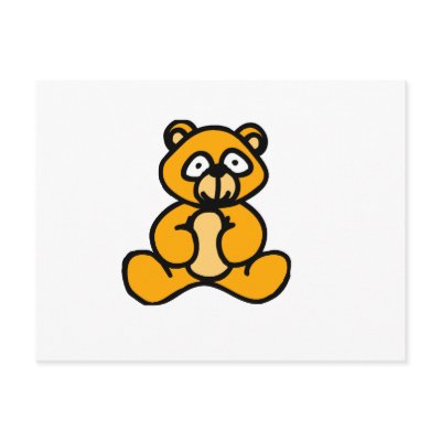 Baby bear cartoon postcards from Zazzle.cartoon baby bear 