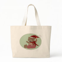 Baby Bear Christmas Tote bags