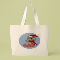 Baby Bear Christmas Tote bags by disgustedcats Baby Bear Christmas Tote bags