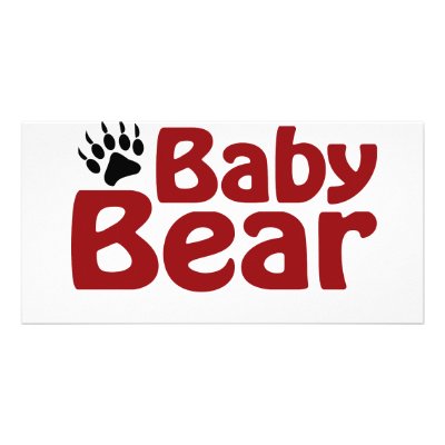 Baby Bear Claw Custom Photo Card by worldsfair