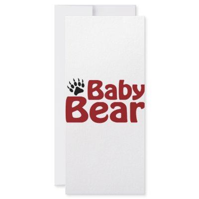 Baby Bear Claw Full Color Rack Card by worldsfair