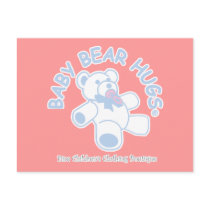 Baby Bear Hugs Postcard postcards