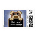 Baby Bear Name Announcement postage