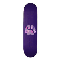 Baby bear - pink custom skate board