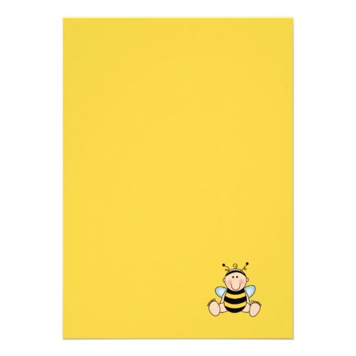 Baby Bee Baby Shower  Invitation