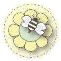 Baby Bee in Neutral Yellow sticker