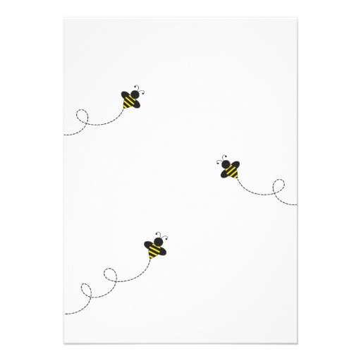 Baby Bee Shower Invitations
