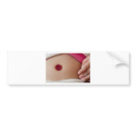 Baby belly button bumper stickers