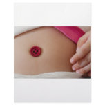 Baby belly button customized letterhead