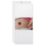 Baby belly button rack card design