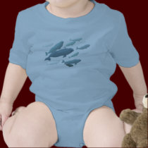 Baby Beluga Whale T-Shirt Cute Whale Art Onesie t-shirts
