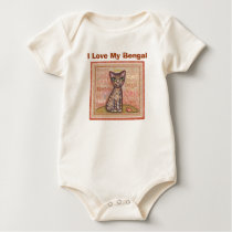 Baby Bengal Cat , I Love My Bengal t-shirts
