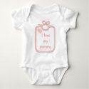 Baby bib I love Mommy t-shirts by Poohbear1976 Baby bib I love Mommy t-shirts