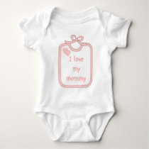 Baby bib I love Mommy t-shirts