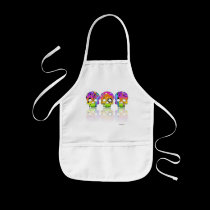 BABY BIB - POP ART SKULLS aprons
