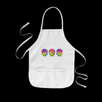 BABY BIB - POP ART SKULLS aprons